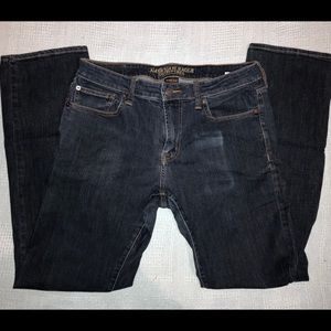 American Eagle dark blue wash active flex jeans
